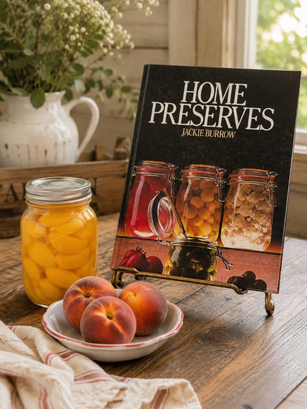 Vintage Home Preserves Cookbook Jackie Burrow Canning Pickling Hardcover